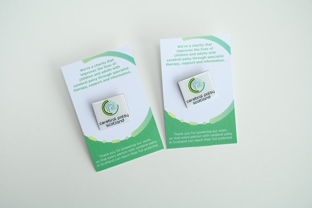 Cerebral Palsy Scotland pin badge