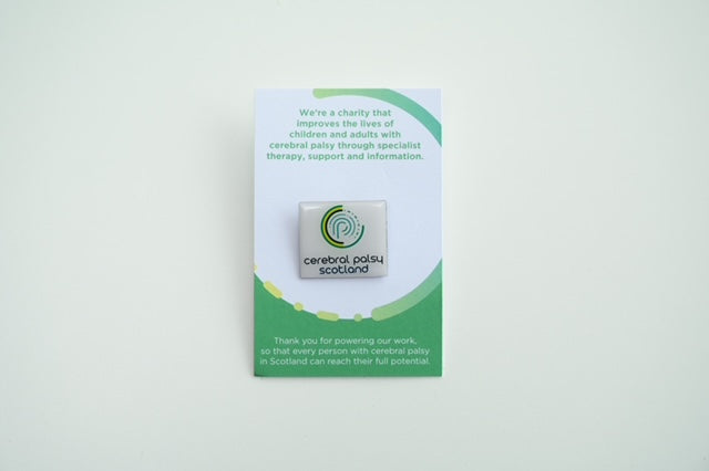 Cerebral Palsy Scotland pin badge