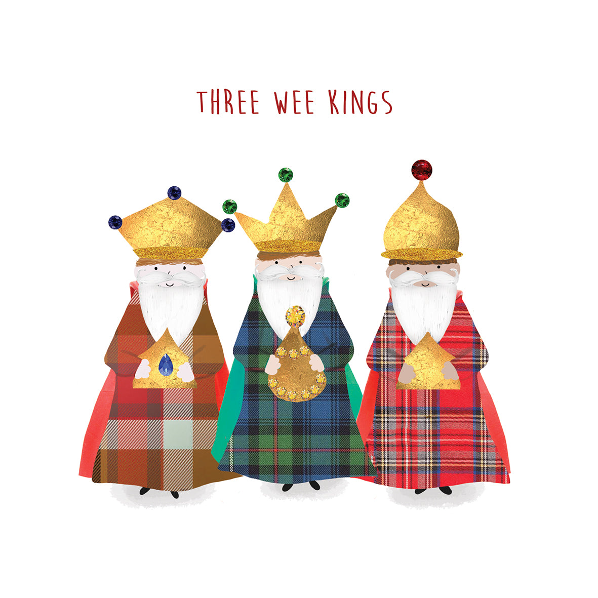 Three wee Kings pack 10 Christmas cards