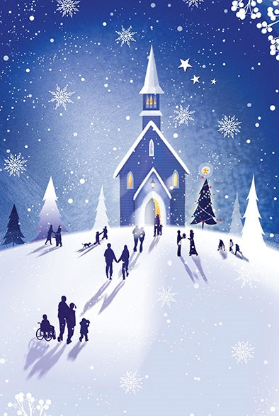 Christmas Eve pack of 10 Christmas cards